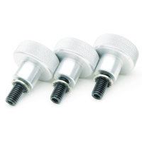 

Farpoint FTKS-CL Tripod Knob Set for GM8, G11 and Similar Mounts using 3/8-16 threads - Clear Anodize Silver