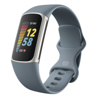 

Fitbit Charge 5 Health and Fitness Smartwatch, Steel Blue/Platinum Stainless Steel
