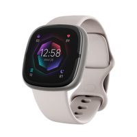 

Fitbit Fitbit Sense, Lunar White/Soft Gold Stainless Steel