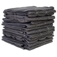 

Filmcraft 12 Pack Studio Blanket with Grommets Non-Woven Fabric, Black