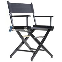 

Filmcraft Pro Series 18" Short Director Chair, Black with Black Canvas