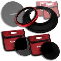 

Fotodiox WonderPana 145 Neutral Density (ND) Kit for Olympus 7-14mm f/4.0 Zuiko ED Zoom Lens (OM-4/3 Format), Includes 145mm Filter Holder, Lens Cap, ND16 & ND32 Filters