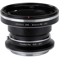 

Fotodiox Pro Lens Mount Double Adapter for Bronica GS-1 (PG) Mount SLR & Canon EOS (EF / EF-S) D/SLR Lenses to Fujifilm G-Mount GFX Mirrorless Digital Cameras