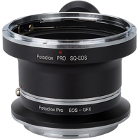 

Fotodiox Pro Lens Mount Double Adapter for Bronica SQ Mount & Canon EOS (EF / EF-S) D/SLR Lenses to Fujifilm G-Mount GFX Mirrorless Digital Cameras