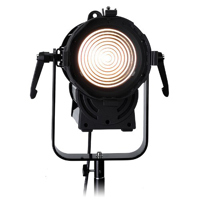 

Fotodiox DY-200w Tungsten Fresnel LED Light Kit, Includes U-Shape Light Stand, Removable Barn Door with Gel Clips, Power Supply Ballast with Cables, Remote Control
