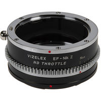 

Fotodiox Vizelex ND Throttle Lens Mount Adapter for Canon EOS (EF / EF-S) D/SLR Lens to Nikon Z-Mount Mirrorless Camera Body with Built-In Variable ND Filter (ND2-ND1000)