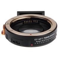 

Fotodiox Pro Fusion Redux Smart AF Adapter with Focal Reducer for Canon EOS (EF) D/SLR Lens to Micro Four Thirds (MFT, M4/3) Mount Mirrorless Camera