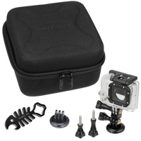 

Fotodiox GoTough CamCase Double Kit for 2 GoPro Cameras, Includes Case, 2x Medium Thumbscrew, 2x Long Thumbscrew, Straight Extender, 2x Camera Tripod Adapter, SharkBite Aluminum Wrench, Black