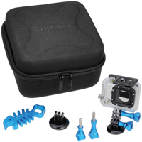 

Fotodiox GoTough CamCase Double Kit for 2x GoPro Cameras, Includes Case, 2x Medium Thumbscrew, 2x Long Thumbscrew, Straight Extender, 2x Camera Tripod Adapter, SharkBite Aluminum Wrench , Blue