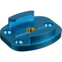 

Fotodiox GoTough Quick Release Mount with Screw Holes for GoPro HD HERO, HERO2, HERO3, HERO3+ and HERO4 Cameras with Quick-Release Clips, Blue