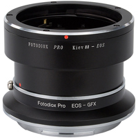 

Fotodiox Pro Lens Mount Double Adapter for Kiev 88 SLR & Canon EOS (EF / EF-S) D/SLR Lenses to Fujifilm G-Mount GFX Mirrorless Digital Cameras