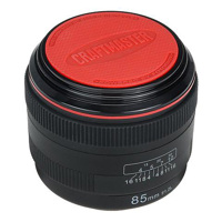 

Fotodiox Set of 5 CraftMaster LenzCoaster Lens Replica Coaster, Black with Red