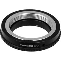 

Fotodiox Lens Mount Adapter for M39/L39 Screw Mount SLR Lens to Micro Four Thirds (MFT, M4/3) Mount Mirrorless Camera Body