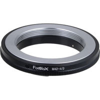 

Fotodiox Lens Mount Adapter for M42 Screw Mount SLR Lens to Olympus 4/3 (OM4/3 or 4/3) Mount Mirrorless Camera Body