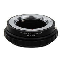 

Fotodiox DLX Series Minolta Rokkor (MD) SLR Lens to Micro Four Thirds (MFT, M4/3) Mount Mirrorless Camera Body Stretch Mount Adapter with Macro Focusing Helicoid and Magnetic Drop-In Filters
