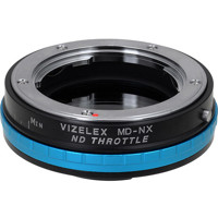 

Fotodiox Vizelex ND Throttle Lens Mount Adapter for Minolta Rokkor (SR/MD/MC) SLR Lens to Samsung NX Mount Mirrorless Camera Body with Built-In Variable ND Filter (1 to 8 Stops)
