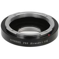 

Fotodiox Lens Mount Adapter with 1.4x Multi-Coated Focus Correction Lens for Miranda Lens to Nikon F Mount Camera