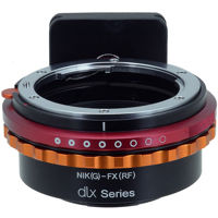 

Fotodiox DLX Series Nikon NIKKOR F G-Type D/SLR Lens to Fujifilm X-Series Mirrorless Camera Body Mount Adapter with Long-Throw De-Clicked Aperture Control