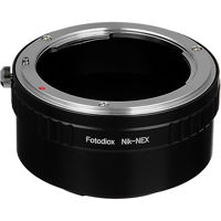 

Fotodiox Lens Mount Adapter for Nikon Nikkor F Mount D/SLR Lens to Sony Alpha E-Mount Mirrorless Camera Body