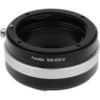 

Fotodiox Lens Mount Adapter for Nikon F Mount G-Type D/SLR Lens to Canon EOS M (EF-M Mount) Mirrorless Camera Body