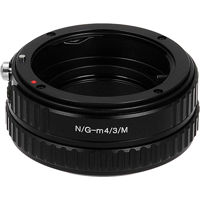 

Fotodiox Lens Mount Macro Adapter for Nikon Nikkor F Mount G-Type D/SLR Lens to Micro Four Thirds (MFT, M4/3) Mount Mirrorless Camera Body for Variable Close Focus with Built-In Aperture Control Dial