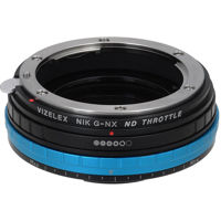 

Fotodiox Vizelex ND Throttle Lens Mount Adapter for Nikon F Mount G-Type D/SLR Lens to Samsung NX Mount Mirrorless Camera Body with Built-In Variable ND Filter (1 to 8 Stops)