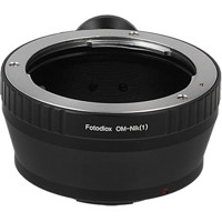 

Fotodiox Lens Mount Adapter for Olympus Zuiko (OM) 35mm SLR Lens to Nikon 1-Series Mirrorless Camera Body