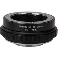 

Fotodiox DLX Stretch Lens Mount Adapter for Olympus Zuiko (OM) 35mm SLR Lens to Fujifilm Fuji X-Series Mirrorless Camera Body with Macro Focusing Helicoid & Magnetic Drop in Filters