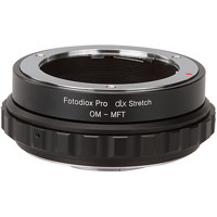 

Fotodiox DLX Stretch Lens Mount Adapter for Olympus Zuiko (OM) 35mm SLR Lens to Micro Four Thirds (MFT, M4/3) Mount Mirrorless Camera Body with Macro Focusing Helicoid and Magnetic Drop-In Filters