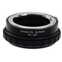 

Fotodiox DLX Series Pentax K Mount (PK) SLR Lens to Micro Four Thirds (MFT, M4/3) Mount Mirrorless Camera Body Stretch Mount Adapter with Macro Focusing Helicoid and Magnetic Drop-In Filters