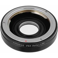 

Fotodiox Mount Adapter with 1.4x Multi-Coated Focus Correction Lens for Rollei 35mm Lens to Pentax K Mount Camera