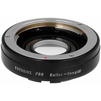 

Fotodiox Mount Adapter with 1.4x Multi-Coated Focus Correction Lens for Rollei 35mm Lens to Sony Alpha Mount Camera