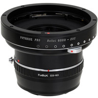 

Fotodiox Pro Lens Mount Double Adapter for Rollei 6000 (Rolleiflex) Series and Canon EOS (EF / EF-S) D/SLR Lenses to Sony Alpha E-Mount Mirrorless Camera Body
