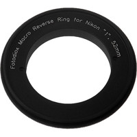 

Fotodiox 52mm Filter Thread Macro Reverse Mount Adapter Ring for Nikon 1 Series Mirrorless Camera