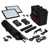 

Fotodiox SF50 SkyFiller 1x1' 50w Bi-Color Powerful & Ultra-Portable 2 LED Light Kit with Stands
