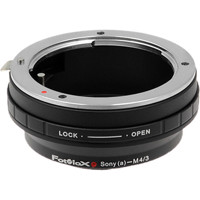 

Fotodiox Lens Mount Adapter for Sony Alpha A-Mount (and Minolta AF) DSLR Lens to Micro Four Thirds (MFT, M4/3) Mount Mirrorless Camera Body with Built-In Aperture Control Dial