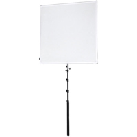 

Fotodiox Studio Solutions 110x110cm Sun Scrim Kit, Includes Hinged Aluminum Frame, 2x Stop Diffusion Panel, Silver/White Reflective Panel, Handheld Boom Arm
