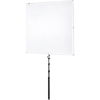 

Fotodiox Studio Solutions 145x145cm Sun Scrim Kit, Includes Hinged Aluminum Frame, 2x Stop Diffusion Panel, Silver/White Reflective Panel, Handheld Boom Arm