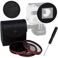 

Fotodiox GoTough WonderPana Go Standard Kit for GoPro HERO3+/HERO4 SlimLine Skeleton Housing Case, Includes WonderPana Go Mount, UV/CPL /ND8 Filter, Case