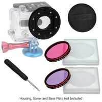 

Fotodiox GoTough WonderPana Go Underwater Kit for GoPro HERO3+/HERO4 Housing Case, Includes WonderPana Go Mount, 2x Water Correction Filters, Lens Cap, Case