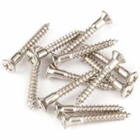 

Fender 6x1" Pure Vintage Strap Button Oval-Head Mounting Screw for '50s Telecaster and Esquire Guitars, Nickel, 12 Pieces