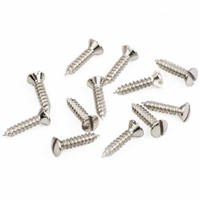 

Fender 4x1/2" Slotted Oval Head Replacement Sheet Metal Screw for American Vintage '52 Telecaster Guitar, 12 Pack, Nickel