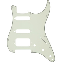 

Fender 3-Ply 11-Hole Pickguard for HSS Stratocaster Guitars, Mint Green