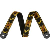 

Fender Quick Grip Mono Strap, Black/Yellow/Brown
