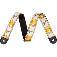 

Fender Quick Grip Mono Strap, White/Yellow/Brown