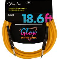 

Fender 18.6' Professional Series Glow In The Dark Instrument Cable, Straight/Straight, Orange