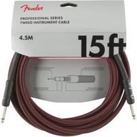 

Fender Professional Series Instrument Cable, 15' Straight/Straight, Red Tweed