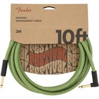 

Fender 10' Angled Festival Instrument Cable, Pure Hemp, Green
