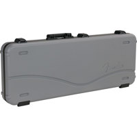 

Fender Deluxe Molded Case for Stratocaster and Telecaster Electric Guitar, Silver/Blue