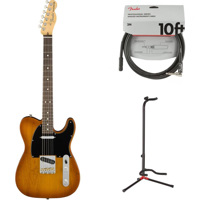 

Fender American Performer Telecaster Electric Guitar, Rosewood Fingerboard, Honey Burst - Bundle With Fender Performance Series 10' Instrument Cable Black, Fender Adjustable Guitar Stand